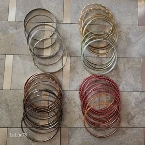 Elegant Multi-Color Bangle Set